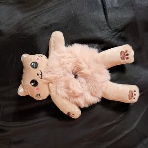 Crazy zoo soft rose kitten Pony Tail holders